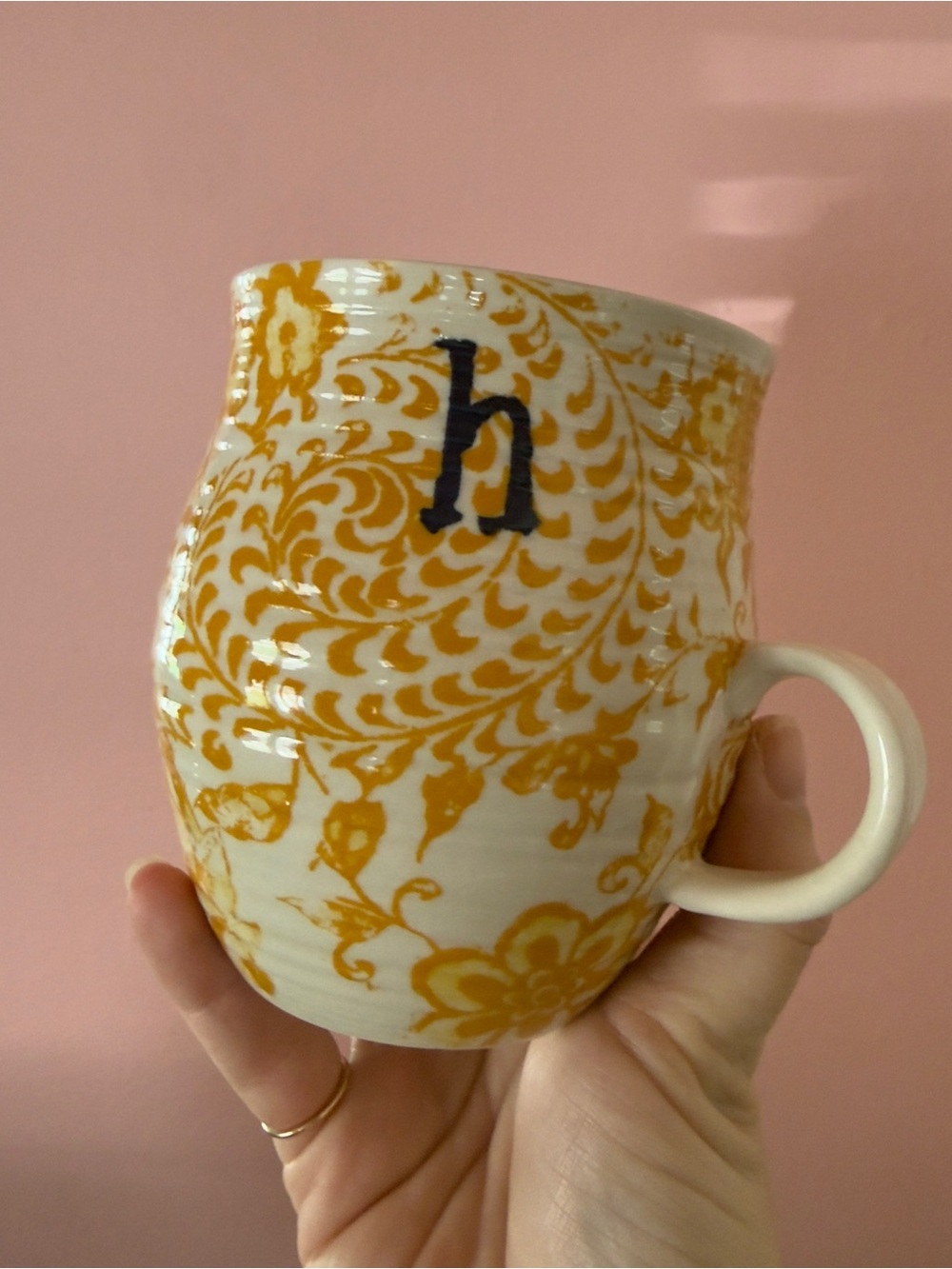 “C” and “H” Anthropologie Homegrown Monogram Mugs - Picture 3 of 5